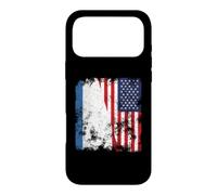 Custodia per iPhone 17 Pro Max Crimea USA Bandiera Distressed - Metà americana