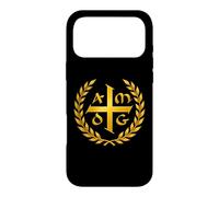Custodia per iPhone 17 Pro Max Cristogramma cattolico AMDG - Ad maiorem Dei gloriam