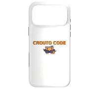 Custodia per iPhone 17 Pro Max CROUTO CODE AI Strumento Illustrazione AI Agente Esecutivo Binario Stile Hacker Dot Painting G PT