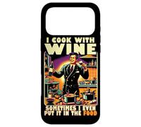 Custodia per iPhone 17 Pro Max Cucino con Wine Vintage Humor Culinary Wine Quote
