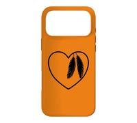 Custodia per iPhone 17 Pro Max Cuore Native American Orange