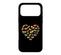 Custodia per iPhone 17 Pro Max Cuore spezzato LGBT arcobaleno bandiera cuori crepacuore cuore spezzato