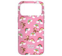 Custodia per iPhone 17 Pro Max Curious George Rainbow Spring All Over Print