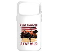 Custodia per iPhone 17 Pro Max Curious Stay Wild Deer Sunset Nature Lover Outdoor Vintage