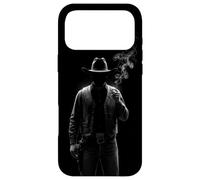 Custodia per iPhone 17 Pro Max Custodia Mystery Cowboy Silhouette per Western Noir Art