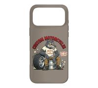 Custodia per iPhone 17 Pro Max Custom Motorcycles Lowbrow Wolf Rockabilly 1950s Biker