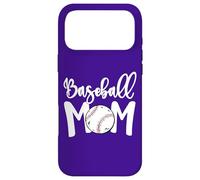 Custodia per iPhone 17 Pro Max Cute Baseball Mom White Print Softball Mom Mother's Day