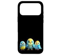 Custodia per iPhone 17 Pro Max Cute Budgie Graphic Blue Bird Family Decor For Bird Lover