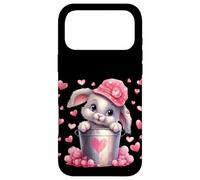 Custodia per iPhone 17 Pro Max Cute Bunny In Valentines Basket Hearts For Rabbit Mom