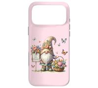 Custodia per iPhone 17 Pro Max Cute Butterfly Decor And Floral Easter Gnome Hop Into Spring