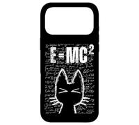 Custodia per iPhone 17 Pro Max Cute Cat E=MC2 Divertente Scienza Matematica Fisica Equazioni Studente
