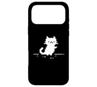 Custodia per iPhone 17 Pro Max Cute Cat Minimal Pixel Art Nostalgic Retro 8-bit Gamer