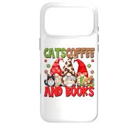 Custodia per iPhone 17 Pro Max Cute Coffee Lover Cat Mom And Dad Cats Coffee And Books