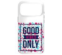 Custodia per iPhone 17 Pro Max Cute Floral Good Vibes Only Motivational Good Vibes Quotes
