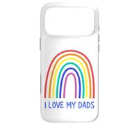 Custodia per iPhone 17 Pro Max Cute I Love My Daddies Rainbow Family Two Fathers 2 Daddies