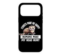 Custodia per iPhone 17 Pro Max Cute Kids Womens Mens Lover Pet Ferrets Make Me Happy