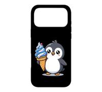 Custodia per iPhone 17 Pro Max Cute Penguin Holding Ice Cream Cone Cartoon