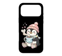 Custodia per iPhone 17 Pro Max Cute Penguin Hot Cocoa Winter Beanie Scarf Socks