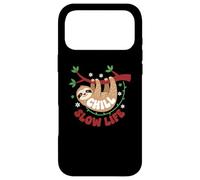 Custodia per iPhone 17 Pro Max Cute Sloth Sleeping on a Tree Branch Lazy Relax