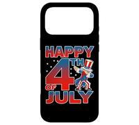 Custodia per iPhone 17 Pro Max Dabbing Uncle Sam America Flag Patriotic 4th of July