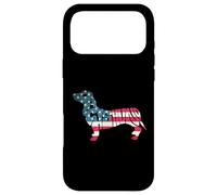 Custodia per iPhone 17 Pro Max Dachshund American Flag 4th of July Funny Dog Lover