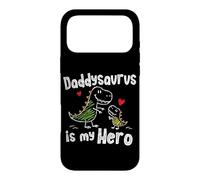Custodia per iPhone 17 Pro Max Daddysaurus è il mio eroe Cute Doodle Kids Dad Dino Lovers