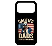 Custodia per iPhone 17 Pro Max DADtifa - Bandiera degli Stati Uniti con scritta "Black Dads" contro il fascismo