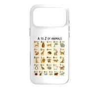 Custodia per iPhone 17 Pro Max Dalla A alla Z per imparare l'alfabeto degli animali per bambini e amanti degli animali