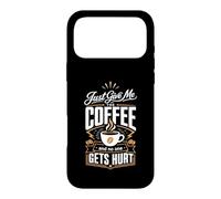 Custodia per iPhone 17 Pro Max Dammi solo il caffè e nessuno si fa male