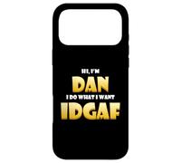 Custodia per iPhone 17 Pro Max Dan Costume IDGAF Cute Personalized First Name Daniel/Dan