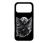 Custodia per iPhone 17 Pro Max Dark Gothic Angel Wings Moon Fantasy Art Aesthetic