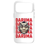 Custodia per iPhone 17 Pro Max Daruma Maschera Rossa Testo Art Ripeti Espressione Grass