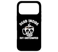 Custodia per iPhone 17 Pro Max Dead Inside But Caffeinated Skeleton Coffee Lover Baristas