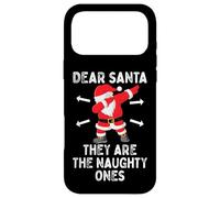 Custodia per iPhone 17 Pro Max Dear Santa They're the Naughty Ones Cool Christmas Quotes