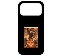 Custodia per iPhone 17 Pro Max Demone Fuoco Fiamme Giapponese Ukiyo-e Guerrieri