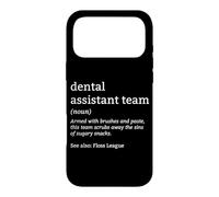 Custodia per iPhone 17 Pro Max Dental Tech Floss League Definizione Dental Assistant Team