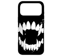 Custodia per iPhone 17 Pro Max Denti da vampiro morso zanne morso male segno morso vizioso grungy