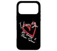 Custodia per iPhone 17 Pro Max Design a forma di cuore "I Love You Forever & Then Some, I Love You More"
