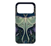 Custodia per iPhone 17 Pro Max Design Art Nouveau Luna Moth Moon Morning Glory