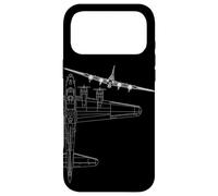 Custodia per iPhone 17 Pro Max Design artistico della linea di bombardieri B-17 Flying Fortress della Seconda Guerra Mondiale