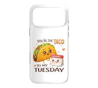 Custodia per iPhone 17 Pro Max Design con scritta "You're the Taco To My Tuesday"