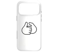 Custodia per iPhone 17 Pro Max Design divertente con scritta "Let's Have A Thumb War"