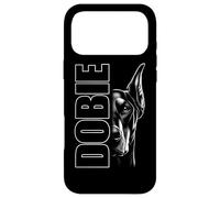 Custodia per iPhone 17 Pro Max Design Dobermann alla moda con testo elegante