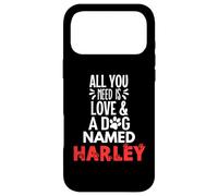 Custodia per iPhone 17 Pro Max Design Harley con nome del cane - All You Need is Love!