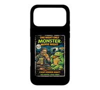 Custodia per iPhone 17 Pro Max Design Horror Retro Zombie Monster Movie Drive-In
