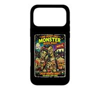 Custodia per iPhone 17 Pro Max Design Horror Retro Zombie Monster Movie Drive-In