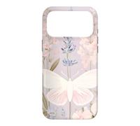 Custodia per iPhone 17 Pro Max Design pastello per giardini con falene e fiori selvatici