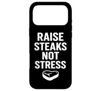 Custodia per iPhone 17 Pro Max Design umoristico per gli amanti delle bistecche, barbecue, grigliate e citazioni sulla carne