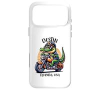 Custodia per iPhone 17 Pro Max Destin Florida USA, divertente disegno a forma di coccodrillo