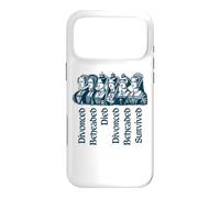 Custodia per iPhone 17 Pro Max Destini delle sei mogli di Enrico VIII Navy Print